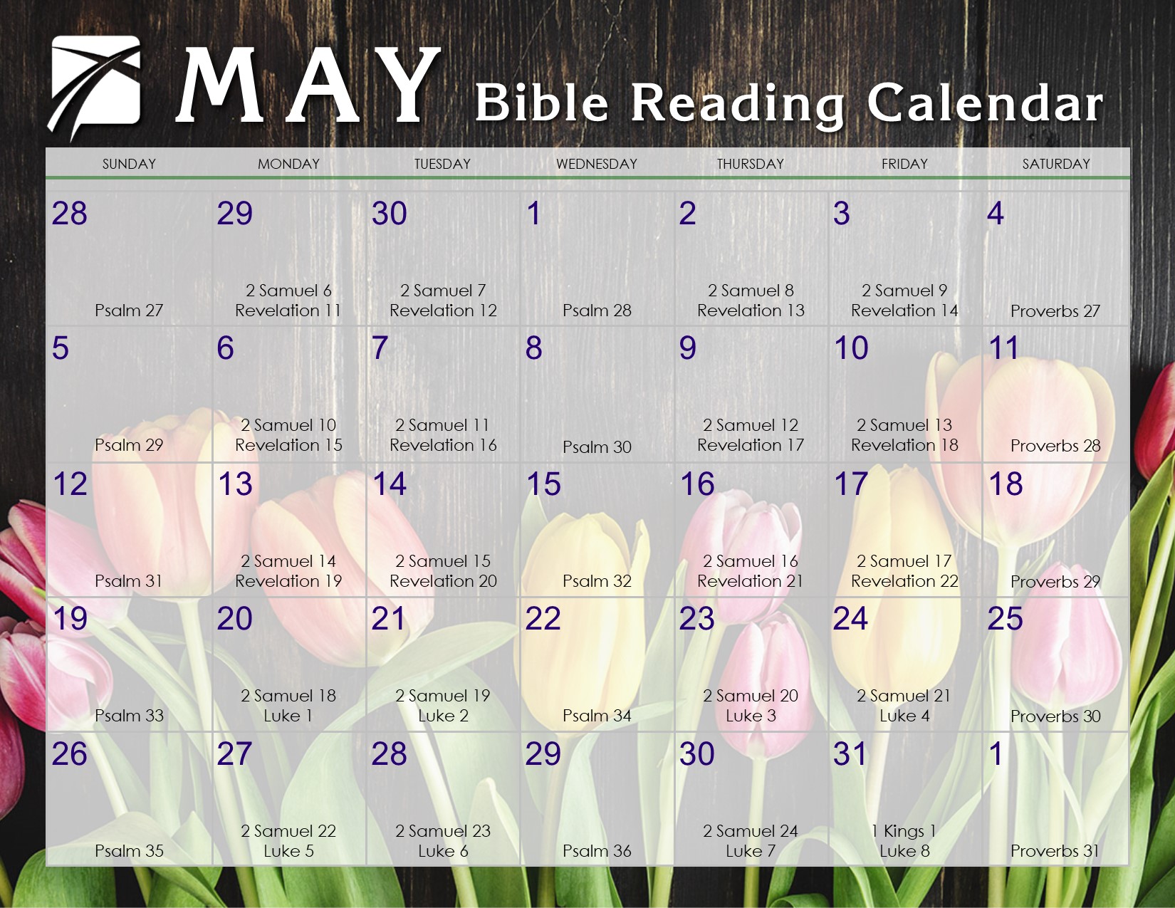 Bible Reading Chart 2019