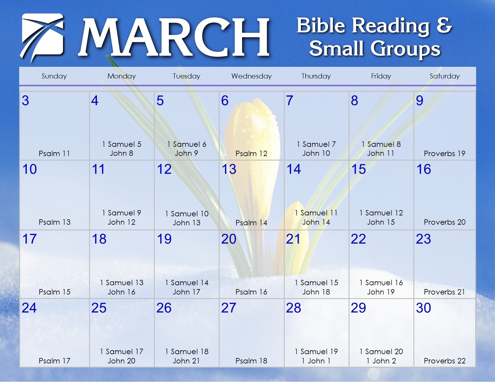 Printable Read The Bible In A Year Chart